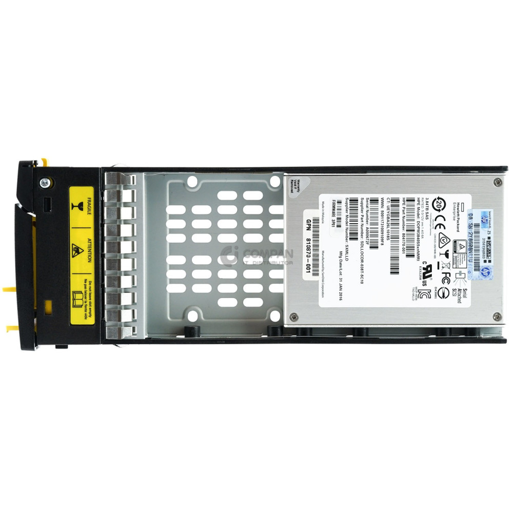 879391-001 HPE SSD 3.84TB SAS 6G 2.5" SFF  HOT-SWAP FOR 3PAR 8200 8000